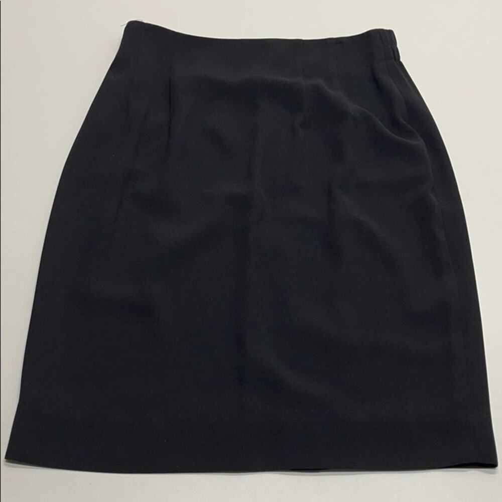 LIZ CLAIBORNE NIGHT Womens 10 Black Midi Skirt